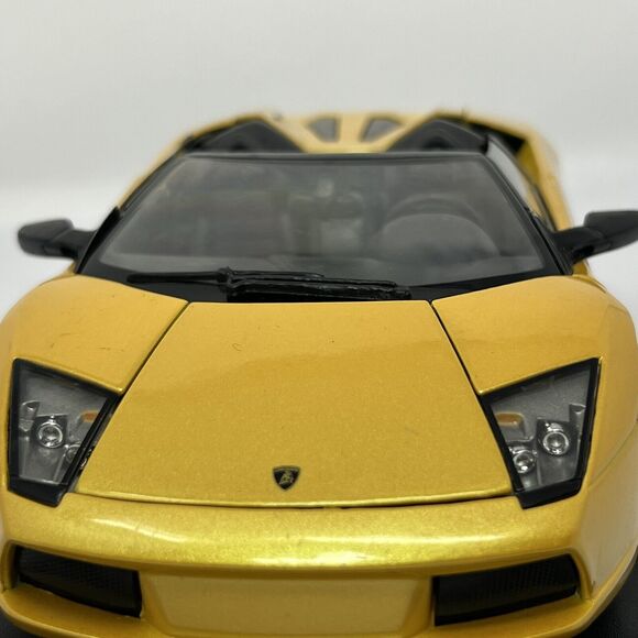 Maisto Lamborghini Murciélago Roadster 1:18 Yellow Convertible Collectable - Picture 12 of 15